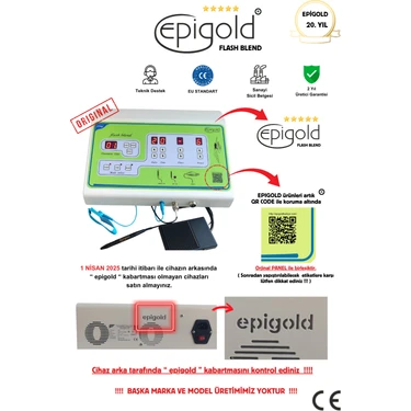 Epigold Iğneli Epilasyon Cihazı Flash Blend Yeşil Renkli Kuru Kullanım İçin 2 Yıl