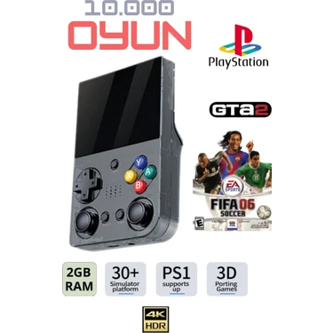 El Atarisi 3.5 Hd Ekran Gamepad Nostalji Oyun Atari Psp/ps1/fıfa Gta Mario 10.000 Games Oyun