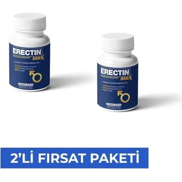 Erectin Max Natural Male Enhancement Erkeklere Özel 30'lu x 2 