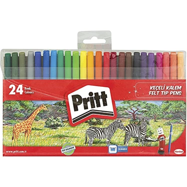 Pritt 24'lü Keçeli Kalem 1993 Yayın Tarihli Çocuklar İçin Yaratıcı Yazım ve Çizim