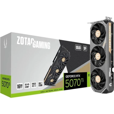 Zotac Geforce Rtx 5070 Tı Gamıng Solıd Sff 16GB Gddr7 256BIT Dlss 4 Ekran