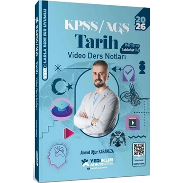 Yediiklim Yayınları 2026 Kpss Ags Atölye Serisi Genel Kültür Tarih Video Ders