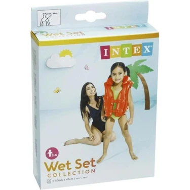 intex Çocuk Can Yeleği Yakalı  50X47 cm 3-6 Yaş