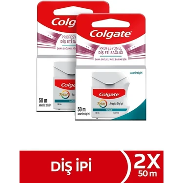 Colgate Total Profesyonel Diş Eti Sağlığı Arayüz Diş Ipi 50 M X2