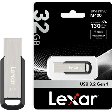 Lexar 10'lu Paket M400 Metal 32GB USB 150MB/S 3.2 Gen1 Flash