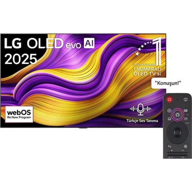 LG OLED77G55 77'' 195 Ekran Uydu Alıcılı 4K Ultra HD Smart webOS OLED Evo