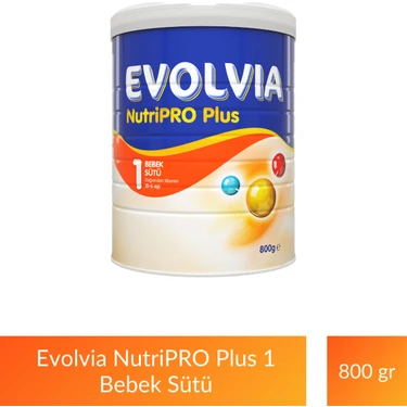 Evolvia NutriPRO Plus 1 Toz Devam Sütü 800 gr 0-6 Ay İçin Sütlü Bebek