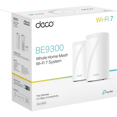 TP-Link Deco BE65 BE9300 Wi-Fi7 2個セット TP-Link Deco BE65 (2-Pack) | Wi-Fi 7 Mesh Sistemi | BE9300 Fiyatı