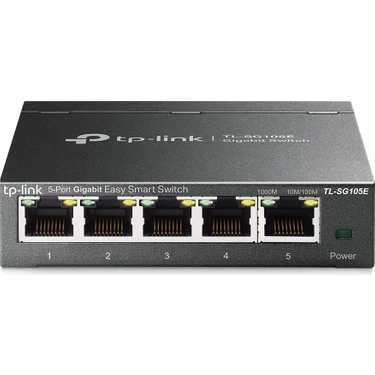 TP-Link TL-SG105E 5 Port 10-100-1000 Mbps Easy Smart Switch Çelik