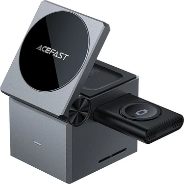 Acefast Katlanabilir Kablosuz Masaüstü Hızlı Şarj Standı - 23W Kablosuz Şarj Çıkışlı - Magsafe ,