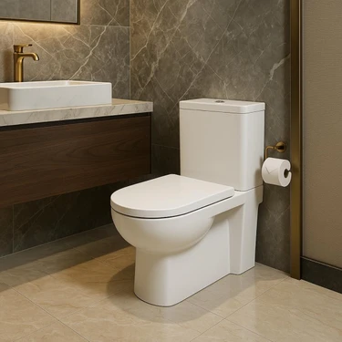 Newarc Modern Duvara Sıfır Klozet Takım MOD.K022,Nkp İnci Yavaş