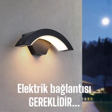 Elektrikle Çalışır 24 Watt Iç ve Dış Mekan LED Duvar Aplik Bahçe Kapı Girişi Armatür 3200K Gün