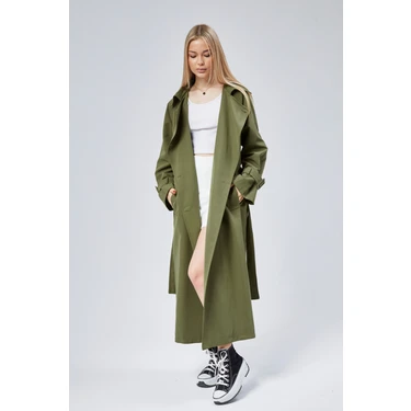 Bolivente Kadın Oversize Kuşaklı