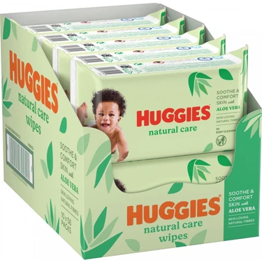 Huggies Natural Care Yenidoğan Islak Bebek Havlusu 10x56
