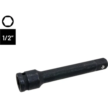 6363 1/2" Havalı Lokma Uzatma Ara Kol 125