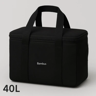 Bambus Home Termal Çanta 40 Litre Termos El Çantası Buzluk Piknik