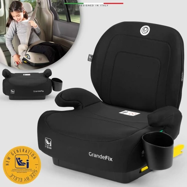 Elele Grandefix Isofix Yükseltici Oto Koltuğu 15-36 kg 125-150 cm Siyah Ergonomik Tasarım ve