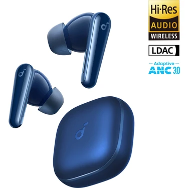 Anker Soundcore Liberty 5 Kulak İçi Bluetooth Kulaklık, Gerçek Zamanlı Gürültü Engelleme, Mavi -