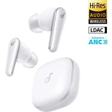 Anker Soundcore Liberty 5 Kulak İçi Bluetooth Kulaklık, Gerçek Zamanlı Gürültü Engelleme, Beyaz -