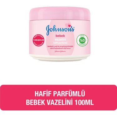 Johnson's Bebek Vazelin Hafif Parfümlü Yumuşaklık Sağlayan 100 ml Hipoalerjenik