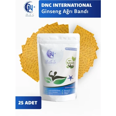 Dnc International Hızlı Etkili Doğal Ginseng Bandı Uzun Süreli Etki 25