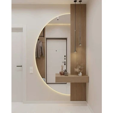 LED Ayna, Yarımay Ayna, Dekoratif Ayna, Duvar Aynası, Konsol Aynası, Holl Aynası, Günışığı