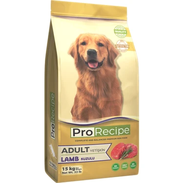 Pro Recipe Kuzu Etli Yetişkin Köpek Maması 15