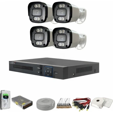 Go Vision 4'lü 2 Mp Ahd Kamera Seti- 3.6mm Full Color