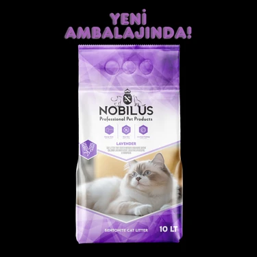 Nobilus Lavanta Kokulu Topaklanan Kedi Kumu 10 Lt Tozsuz Koku Hapseden Anti Bakterial