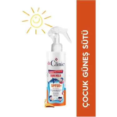 Dr. Clinic Çocuk Güneş Sütü Spf 50+  Faktörlü 150