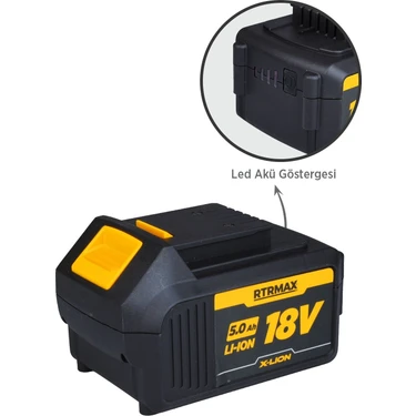 RTRMAX RTX1805 X-Lion Akü Yedek Batarya 5.0 Ah Fiyatı