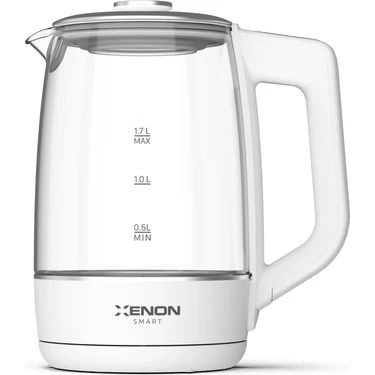 Xenon Smart Akıllı Kettle Paslanmaz Çelik Çift Katmanlı Led Ekranlı Hızlı Kaynatma Akım Korumalı Su