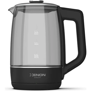 Xenon Smart Akıllı Kettle Paslanmaz Çelik Çift Katmanlı Led Ekranlı Hızlı Kaynatma Akım Korumalı Su