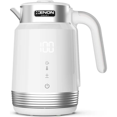 Xenon Smart Akıllı Kettle Paslanmaz Çelik Çift Katmanlı Led Ekranlı Hızlı Kaynatma Akım Korumalı Su