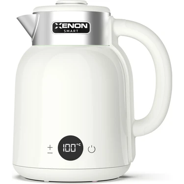 Xenon Smart Akıllı Kettle Paslanmaz Çelik Çift Katmanlı Led Ekranlı Hızlı Kaynatma Akım Korumalı Su