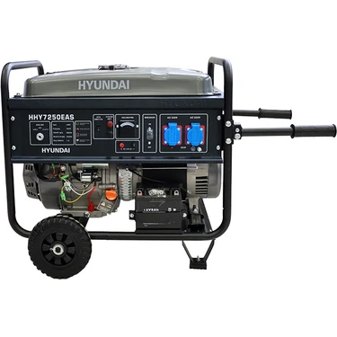 Hyundai HHY7250EAS 6500W Benzinli Marşlı Jeneratör Otomatik Voltaj Ayarlı, Sessiz