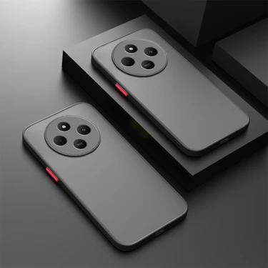 Fibaks Xiaomi Redmi 14C 4g Kılıf Mat Parmak Izi Yapmaz Kamera Korumalı Renkli Tuşlu Sert Silikon
