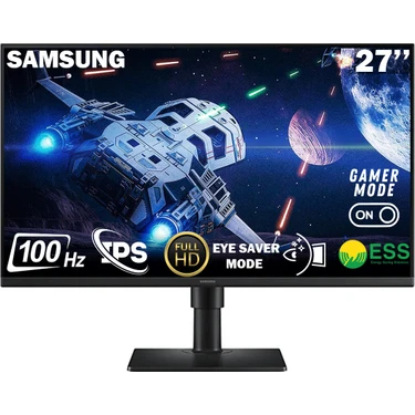 Samsung Essential S4 S40GD 27'' 100 Hz 5 Ms (HDMI+USB) FHD IPS Flat Pivot Monitör