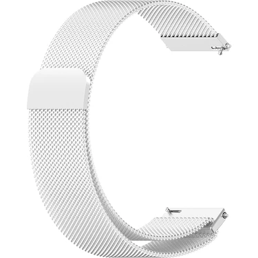 Huawei Watch 3 Gt Gt2 GT2E Gt3 Gt4 Gt5 Pro Se Elite 46MM Uyumlu 22MM  Milano Metal Hasır Mıknatıslı
