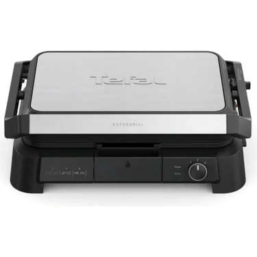 Tefal SuperGrill 3in1 XL 8 Porsiyon Kapasiteli 2200 Watt Barbekü Izgara ve Tost Makinesi -