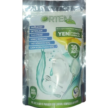 Ortem Bulaşık Makine Tableti 30