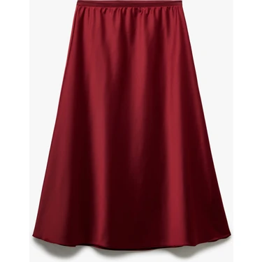 Koton Standart Bel Regular Fit Saten Midi
