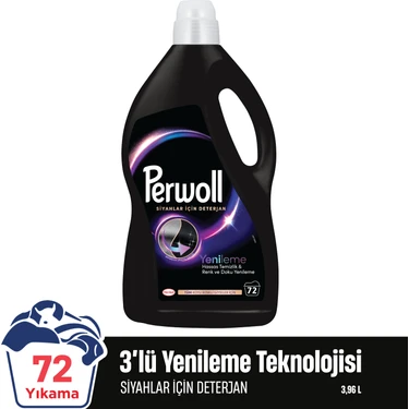 Perwoll Siyahlar & Koyu Renkliler Hassas Bakım  Sıvı Çamaşır Deterjanı 3960 ml (72