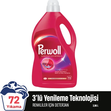 Perwoll Renkliler Hassas Bakım Sıvı Çamaşır Deterjanı  3960 ml (72
