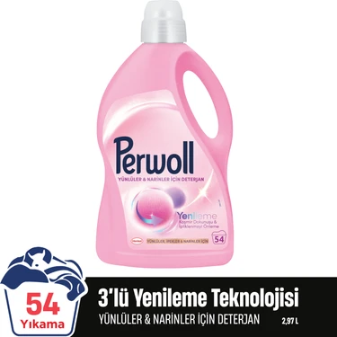 Perwoll Yünlüler ve Narinler İçin Hassas Sıvı Bakım Deterjanı 2.97L (54
