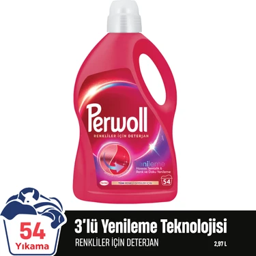 Perwoll Renkliler Hassas Bakım Sıvı Çamaşır Deterjanı  2970 ml (54