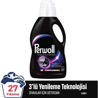 Perwoll Siyahlar & Koyu Renkliler Hassas Bakım  Sıvı Çamaşır Deterjanı 1485 ml (27