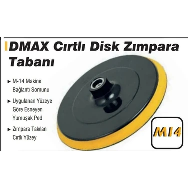 Dmax DMX-4021 Cırtlı Zımpara Tabanı 115MM Fiyatı