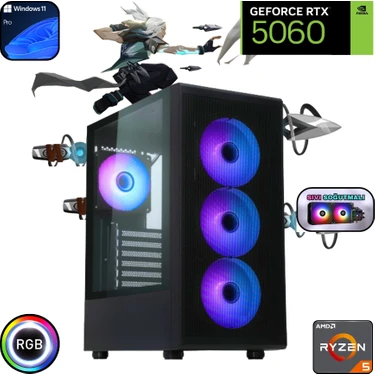 Güneysu Ryzen 5 7500F 16GB Ddr5 1tb SSD Rtx 5060 240MM Sıvı Fiyatı