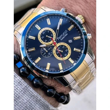 プリシラ Ferrucci Çelik Kordon Altın Sarısı Fonksiyonları Aktif Erkek Fiyatı